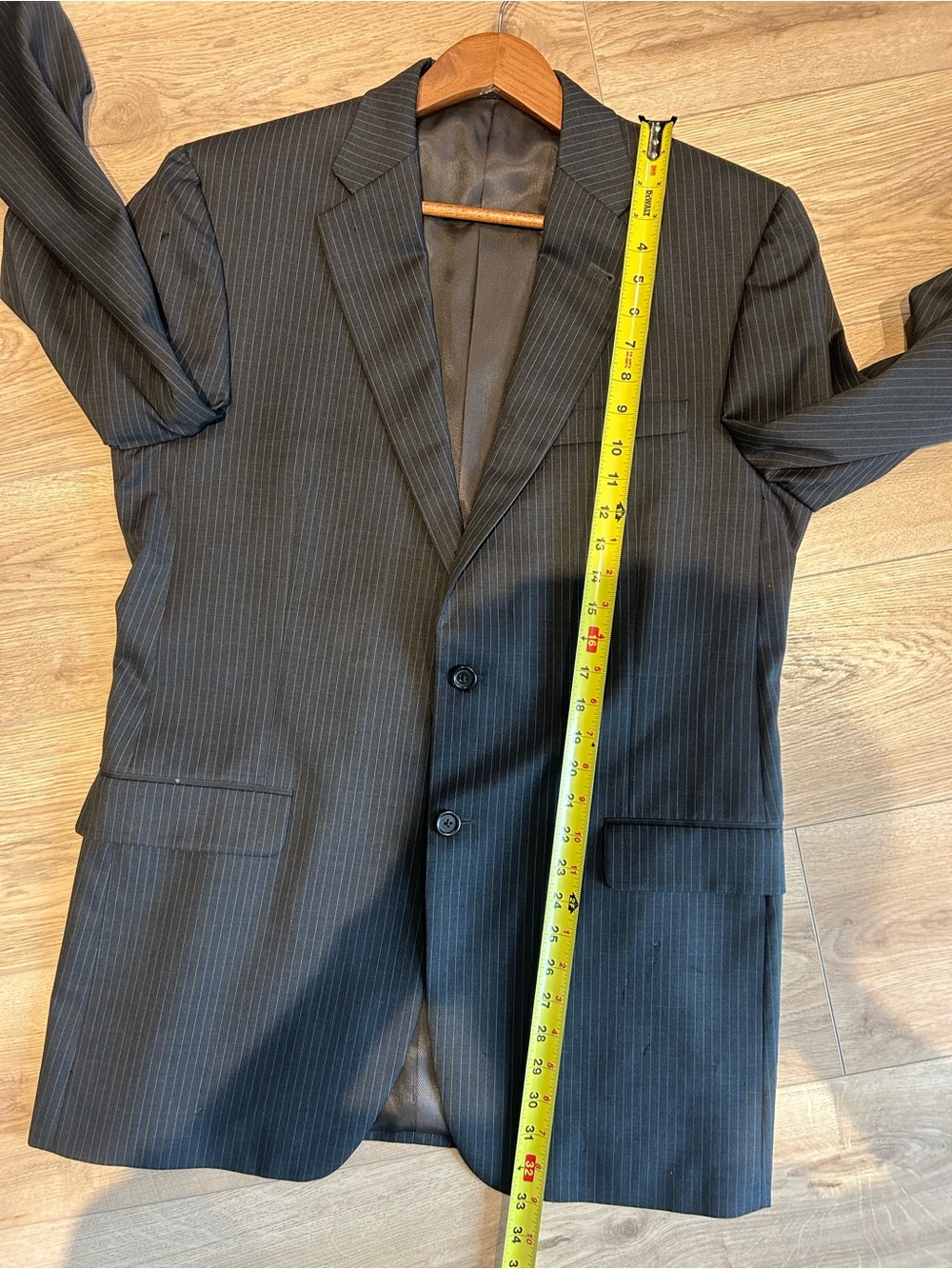 Burberry Men's Pinstripe Suit Jacket - Picture 12 of 13